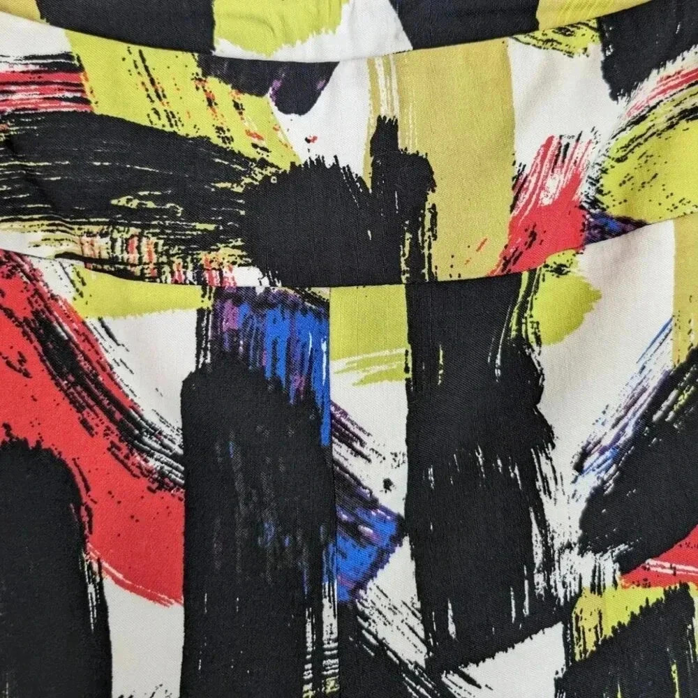 🍁Joseph Ribkoff Abstract Brushstroke Pants - Picture 4 of 5
